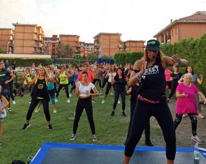 La masterclass di zumba del Centro federale di Viterbo