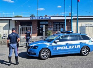 La polizia stradale di Orvieto