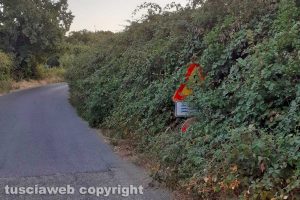 Incuria in strada Filante