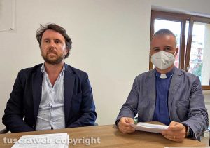 Marco De Carolis e don Emanuele Germani