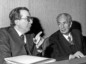 Giulio Andreotti con Aldo Moro