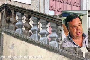 La chiesa della Crocetta - Nel riquadro: Michele Bellomo