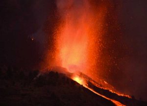 L'eruzione del vulcano vulcano Cumbre Vieja