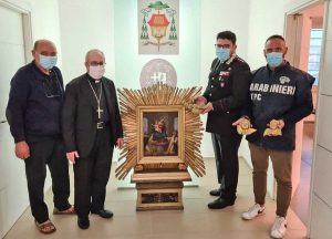 Tarquinia - Ritrovate quattro teste di putti trafugate dalla chiesa di Santa Maria del Suffragio
