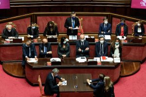 Mario Draghi al Senato