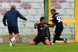 Sport - Calcio - Monterosi - L'esultanza dei biancorossi