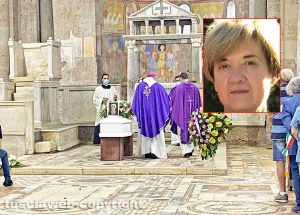 Castel Sant’Elia - I funerali di Anna Cupellonii - nel riquadro: Anna Cappelloni