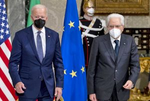 Joe Biden e Sergio Mattarella