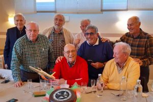 Il gruppo dei piloti comandanti del quinto corso Az Alitalia del 1964