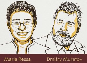 Maria Ressa e Dmitry Muratov