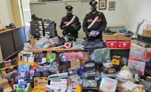 Rieti - Carabinieri - La merce ritrovata