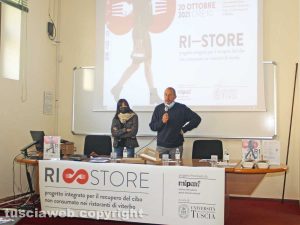 Presentazione risultati del progetto Ri-Store - Da sinistra: Tiziana Laureti e Silvio Franco