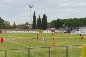 Sport - Calcio - Flaminia - I rossoblù in campo