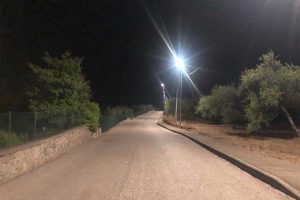 Vitorchiano - Illuminazione notturna in via La Nova