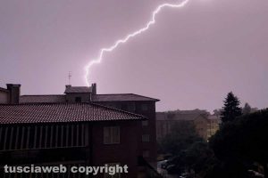 Fulmini catturati durante il temporale