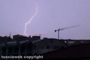 Fulmini catturati durante il temporale