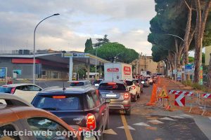 Viterbo - Il traffico a porta Romana - Immagine di repertorio