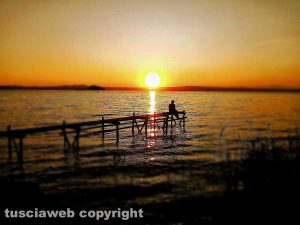 Tramonto sul lago di Bolsena