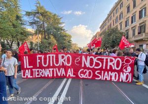 Roma - Manifestanti contro il G20
