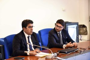Civitavecchia - L'ambasciatore della Libia con il presidente dell'Adsp Musolino