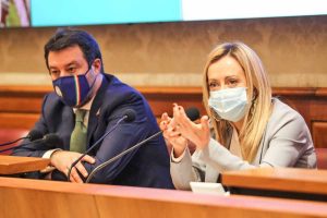 Matteo Salvini e Giorgia Meloni