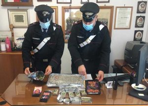 Carabinieri - Rieti - La droga sequestrata