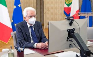 Il presidente della repubblica Sergio Mattarella