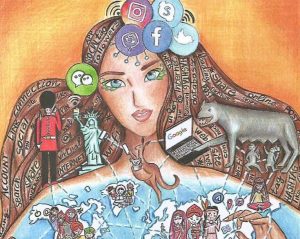 Tarquinia - L'opera di Margot Pimpinelli vincitrice a livello locale del concorso "Un poster per la pace"