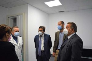 Ronciglione - Ronciglione - Alessio D'Amato, Mario Mengoni ed Enrico Panunzi all'ospedale Sant'Anna