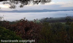 Viterbo - Un mare di nebbia