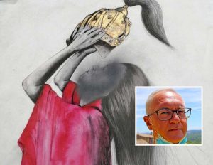Viterbo - Vandalizzato il murale di Mulan a Sant'Angelo - Nel riquadro il presidente dell'Acas Gianluca Chiovelli