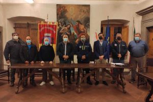 L'incontro tra protezione civile, comune e Coreir