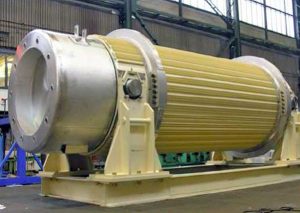 Un contenitori di rifiuti radioattivi