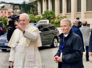 Roma - L'incontro tra Roberto Joppolo e papa Francesco al policlinico Gemelli