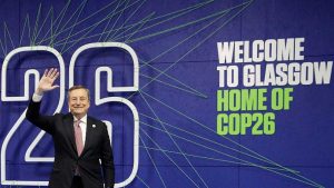 Glasgow - Mario Draghi al Cop26