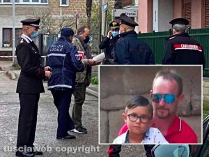 Vetralla - Bimbo ucciso - Nel riquadro Matias Tomkow con il padre Mirko
