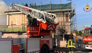 Padova - Incendio in una palazzina