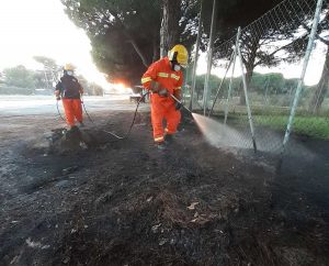 Tarquinia - Incendio a San Giorgio
