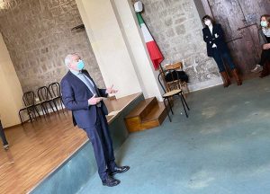 Viterbo - Il sindaco Arena alla St Thomas' international school