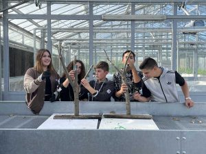 Alcuni studenti dell'Istituto Francesco Orioli