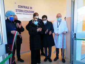 Rieti - L'assessore regionale D'Amato inaugura la centrale di sterilizzazione all'ospedale De Lellis