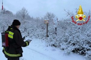 Rieti - Vigili del fuoco - Ricerche dell'uomo disperso