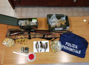 Viterbo - Intervento della polizia provinciale