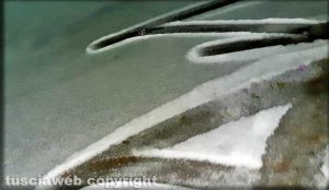 Violenta grandinata a Pescia Romana