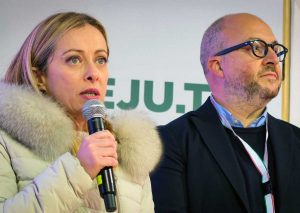 Giorgia Meloni e Mauro Rotelli