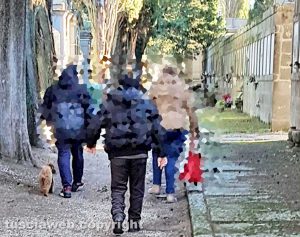 Viterbo - A spasso col cane al cimitero