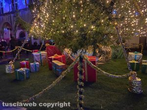 Viterbo - L'accensione dell'albero di Natale a piazza del Comune