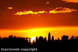 Nuvole al tramonto