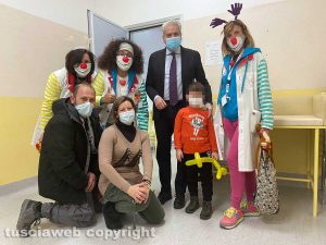 Viterbo - L'inaugurazione del centro vaccinazioni pediatriche anti-Covid