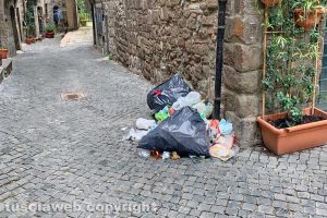 Viterbo - L'immondizia in via Ottusa